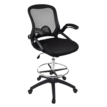 Elecwish Fauteuil De Bureau Dessin Hauteur Réglable Dossier En