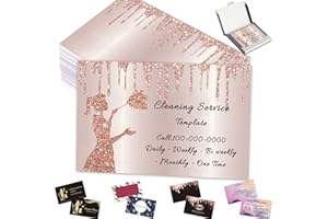 Custom Business Cards Customize with Logo QR Code Personalized Cleaning Service Cards 1000 500 200 100 for Small Business, Do