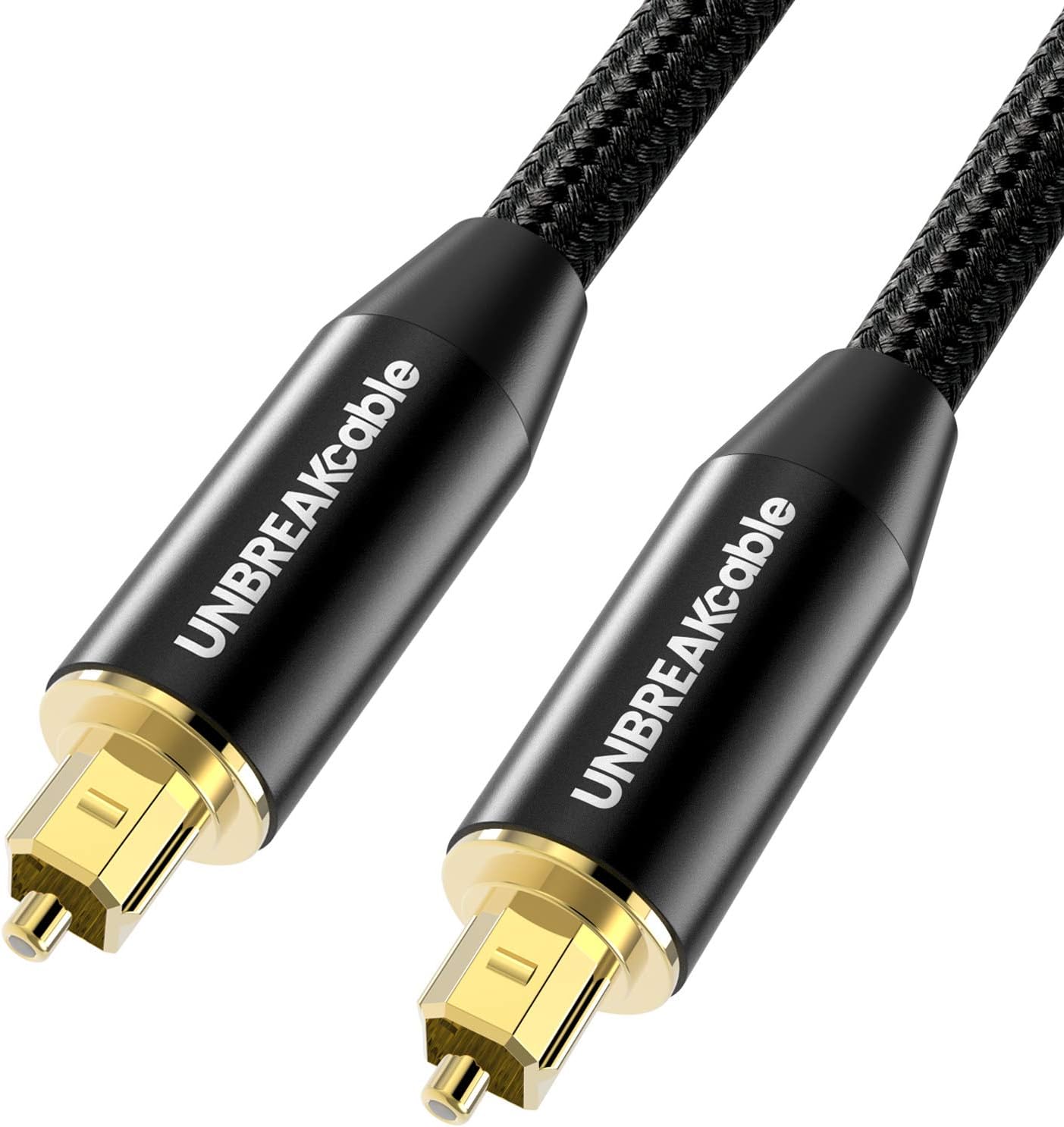 UNBREAKcable Câble Optique Audio Numérique 3M [Plaqué Or] Cordon Fibre
