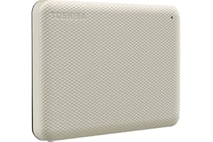 Toshiba Canvio Advance 2TB Portable External Hard Drive USB 3.0, White - HDTCA20XW3AA