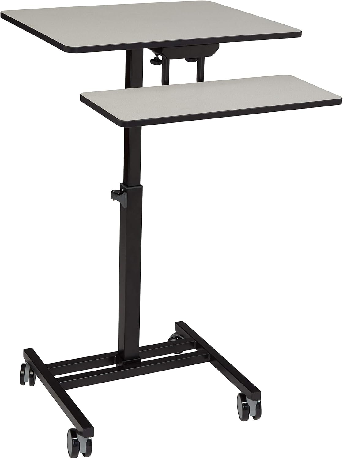 best standing desks on amazon on Amazon Com Oklahoma Sound Work From Home Adjustable Height Sit Stand Mobile Desk Grey Nebula Computers Accessories