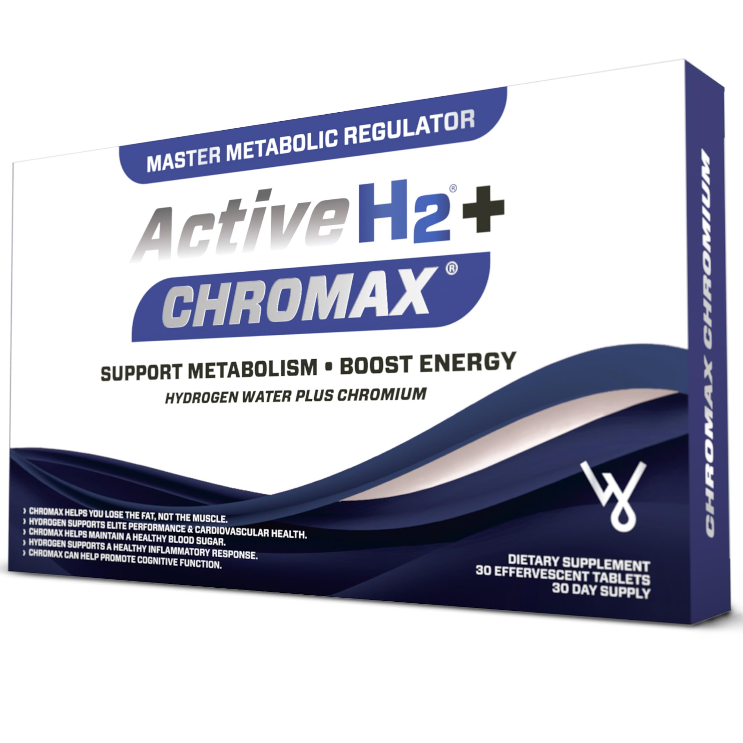 Active H2 Ultra Molecular Hydrogen 460mg | 60 Tablets (Chromax Chromium Hydrogen 30 Tablets)
