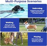 HAPPY HACHI 3m/10ft Dog Training Lead Nylon Leash 360° Clip Soft Handle Blue view 6