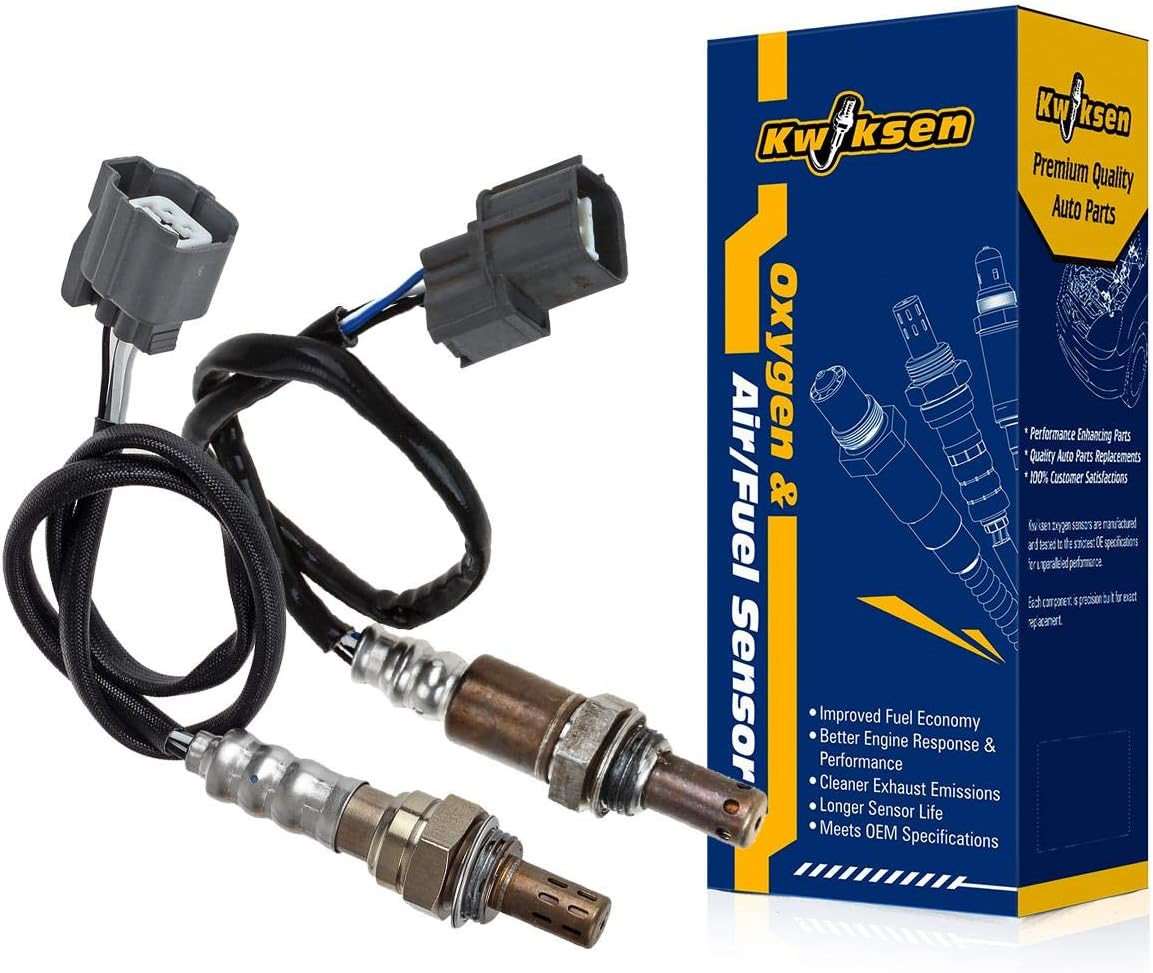 Kwiksen Upstream and Downstream Oxygen O2 Sensor 1 and Sensor 2 Air Fuel Ratio Replacement for CR-V L4 2.4L 2005-2006(2 Packs)