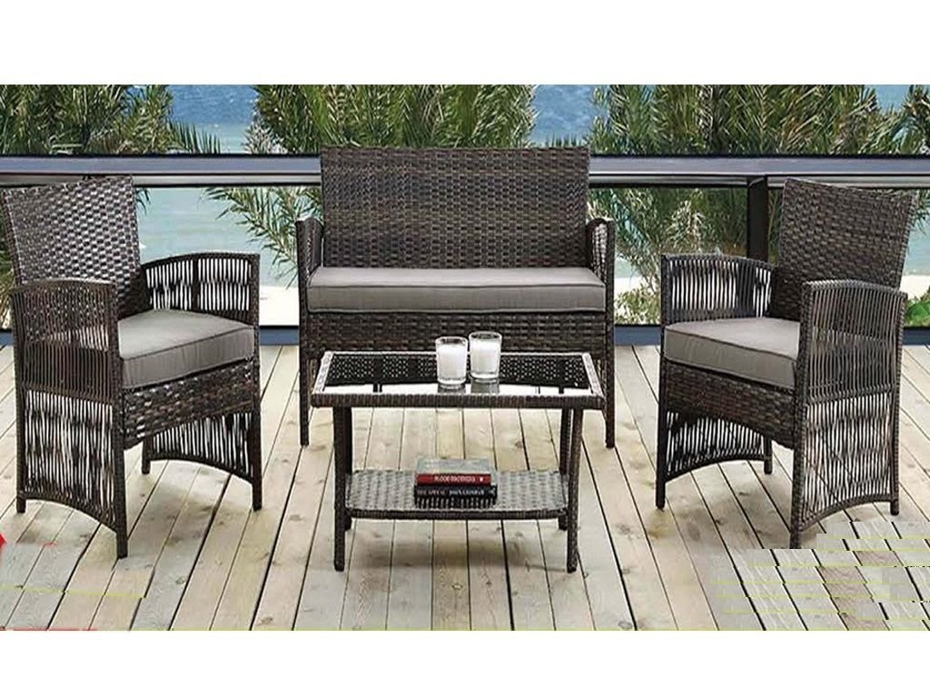 Madrid Garten- / Patio-Möbel, Rattan, wetterfest, Set mit Sofa, Stühlen