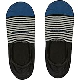 Marcoliani Milano No Show Socks Men - Palio Stripe Invisible Touch | Essence of Cotton