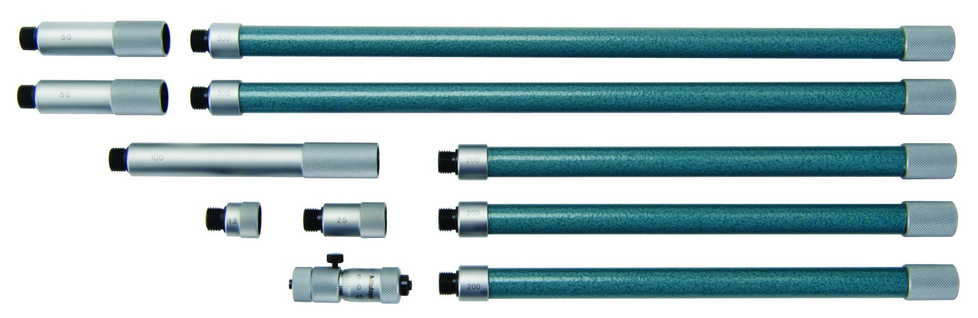 Mitutoyo 137-207 Tubular Inside Micrometre, Range 50 mm-300 mm