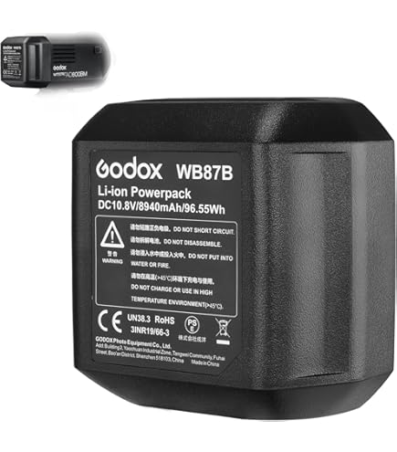 Godox AD600Pro II 600W Outdoor Flash, 40W Style Light, 28.8V 2600mAh Battery, 0.01s - 0.9s Cycle Time, 360 Flash Full Power, 5800±200K CCT (AD600Pro Updated Version