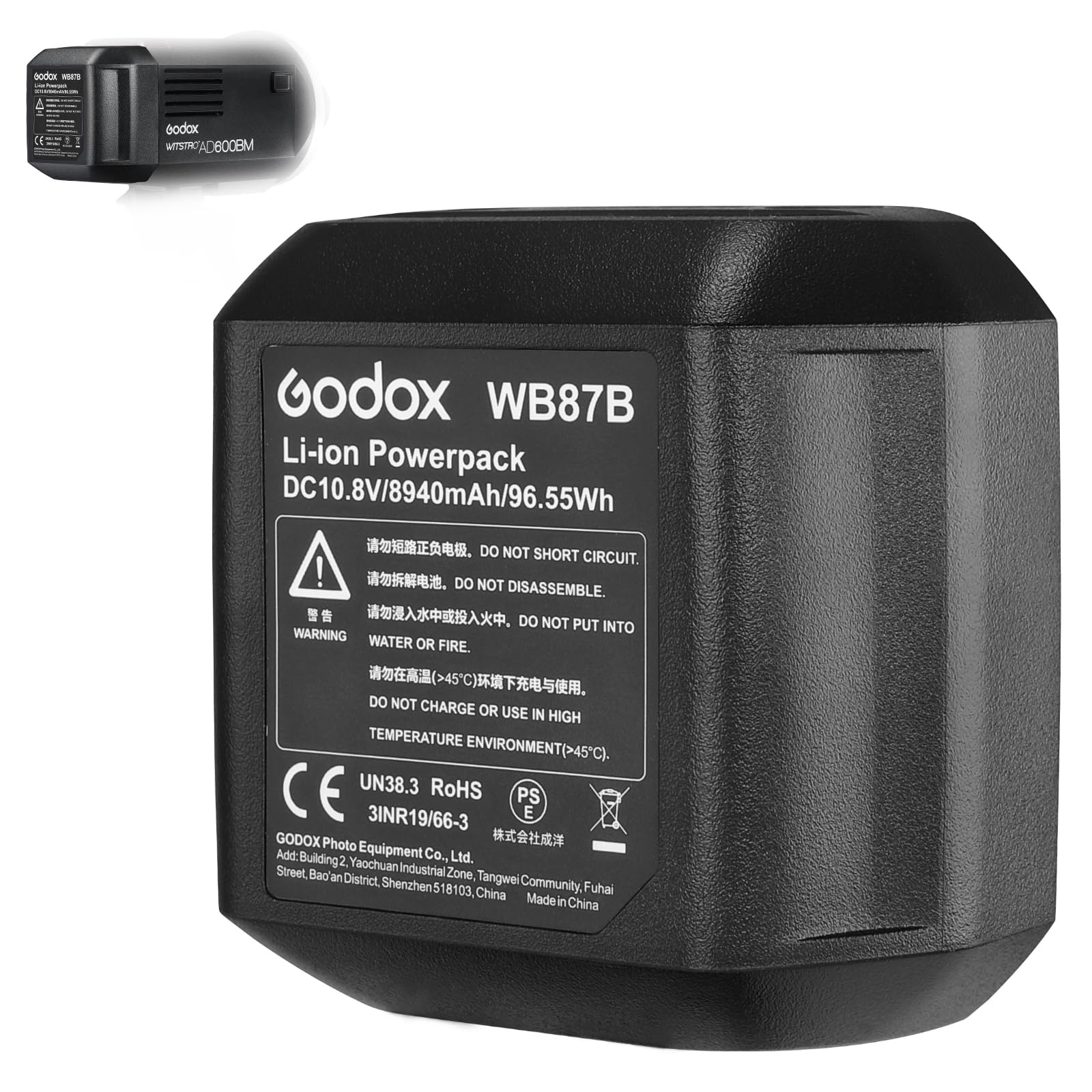Godox Ad600bm Ii AD600BMII Flash Strobe, 600Ws GN87 HSS
