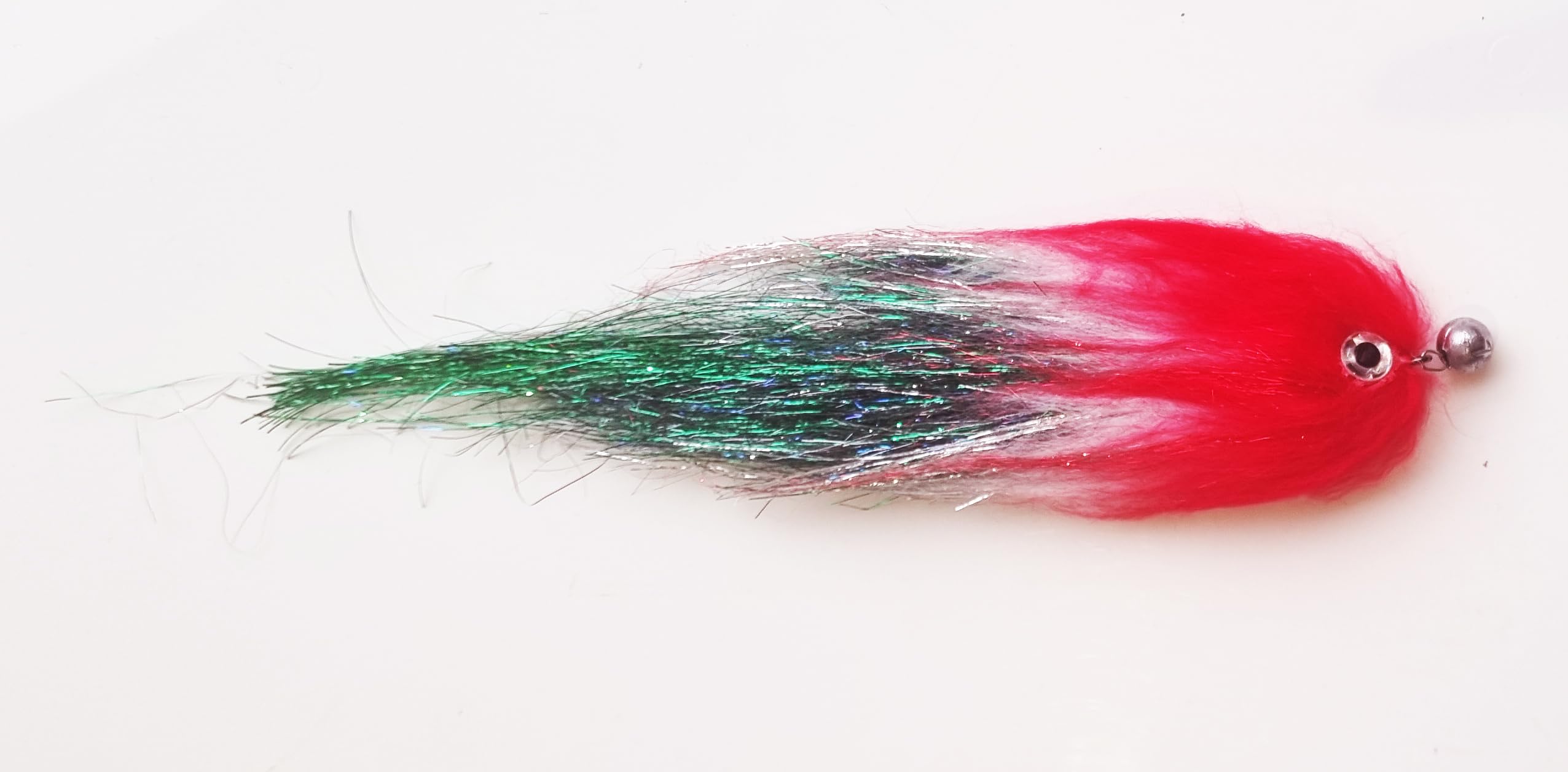 FISHIN ADDICT Jig fly barbless fishing fly lure handmade 7g cheb 25cm (RED HEAD COMET)