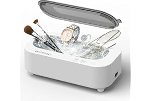 Eroboo Ultrasonic Jewelry Cleaner, 48kHz Professional Ultrasonic Cleaner Machine with Timer & Touch Control, Ultrasonic Cleaner for All Jewelry, Silver, Dentures, Gold, Glasses, Retainer, Watch Bands