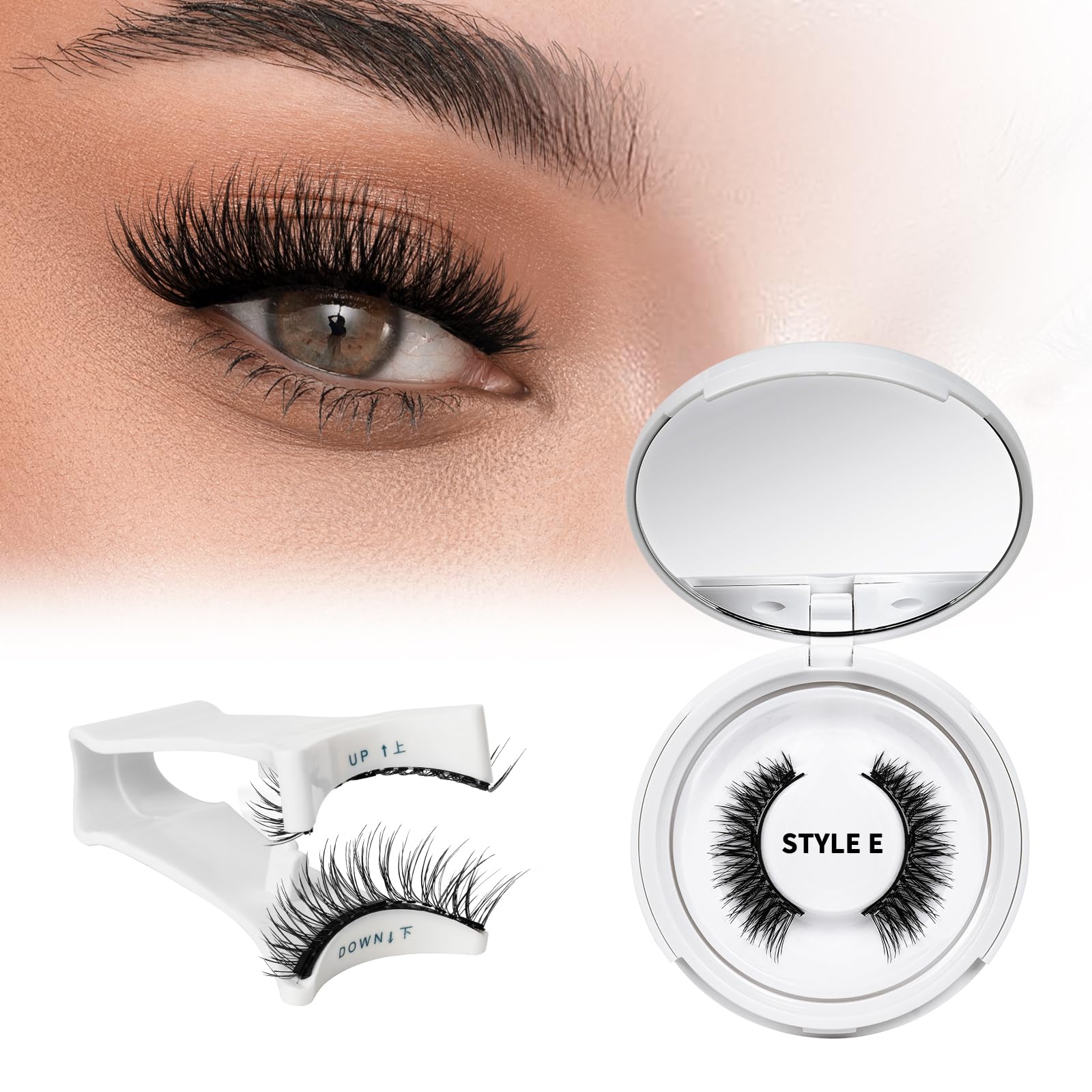 QUEWEL No Glue Needed Eyelashes Magnetic, Magnetic