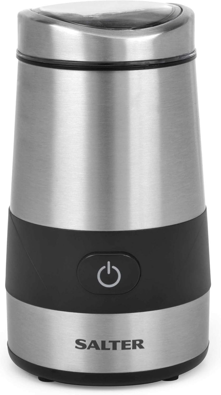 Salter Electric Coffee Grinder, Bean, Nut & Spice Grinder, Stainless Steel Blade, 60g Herb Grinding Mill, One Touch Operation - Image 3