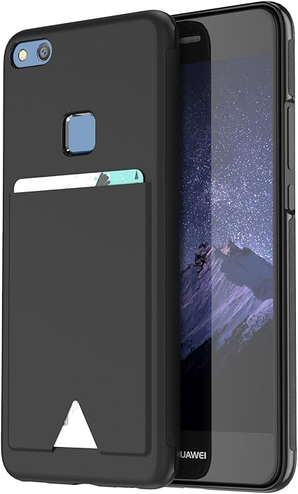 Amazon Co Jp Huawei P10 Lite ケース 薄型 Icカード収納 Tpu レザー 耐衝撃 滑り防止 指紋防止 スマホケース 携帯カバー Huawei P10 Lite 黒 家電 カメラ