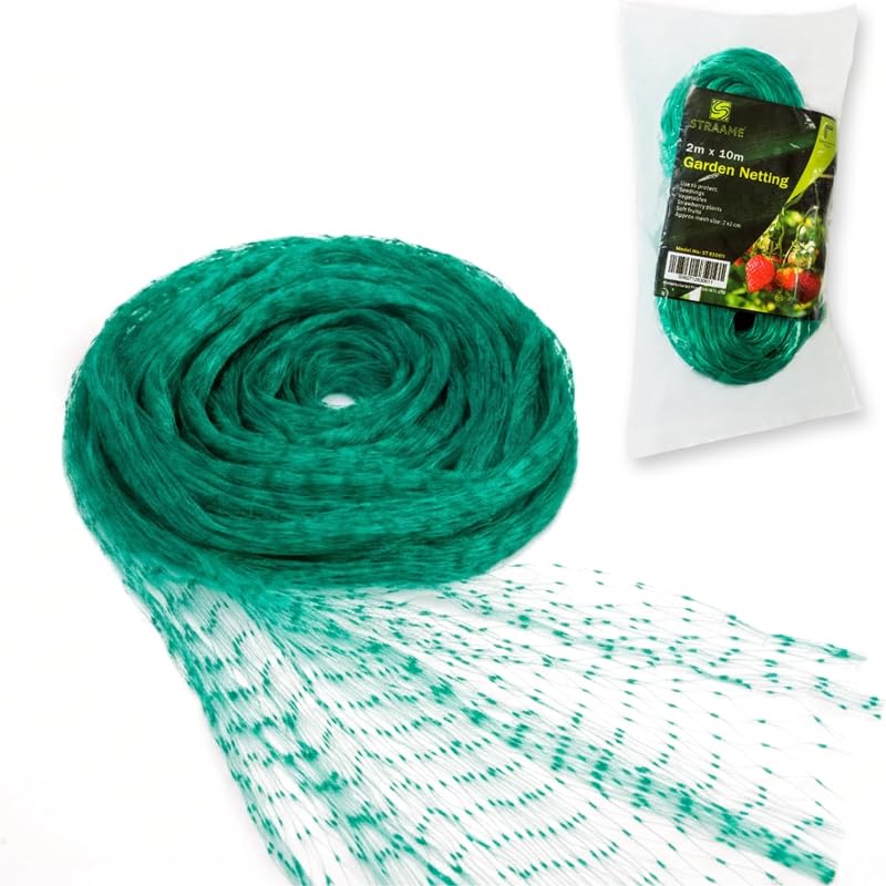 Straame Garden Netting 2m x 10m Green Nylon Fine Mesh