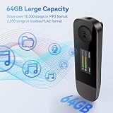 AGPTEK 64GB USB MP3 Player with Bluetooth 5.3 Clip Type-C USB-A 2 in 1 view 8