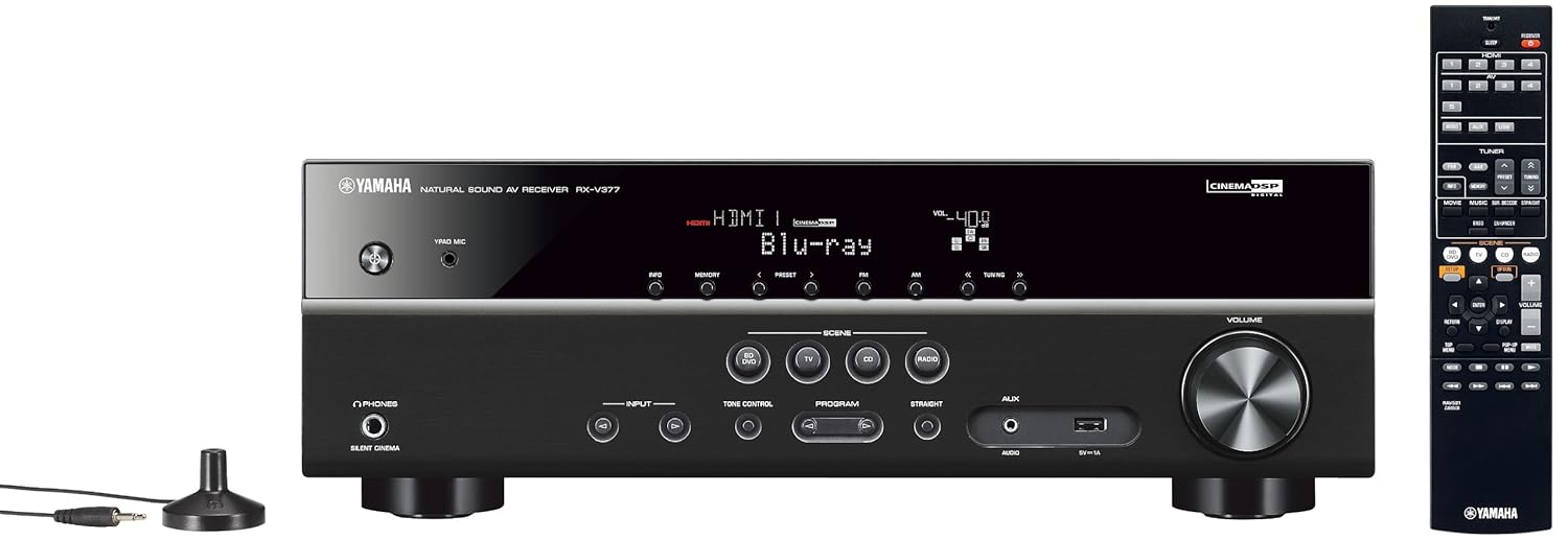 Yamaha RX-V377 5.1-Channel A/V Home Theater Receiver