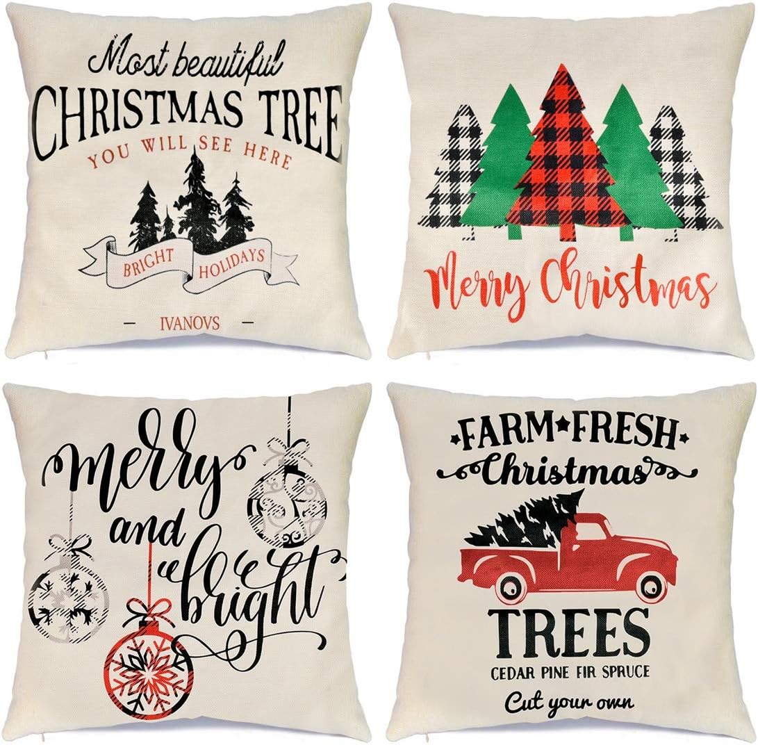 reindeer throw pillows