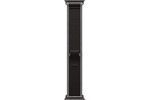 Apple Watch Band - Trail Loop - 49mm - Black/Charcoal - M/L - Black Titanium Finish