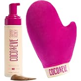 Coco &amp; Eve Self Tanner Mousse Kit - Bronzing Foam, Tanning Mitt - Dark | Sunless Self Tan for Body, Natural Looking Glow for Women &amp; Men, Bronzes Skin, Streak Free, Mess Free Applicator
