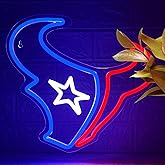 Football Neon Sign for Wall Decor Football Neon Light for Man Cave Game Room Team Logo Light Up Sign for Bedroom Bar Garage Party Decor Birthday Gifts for Men Size 13.4 * 12.3In(TWD159)