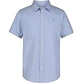 Calvin Klein Boys Short Sleeve Woven Button-Down Shirt