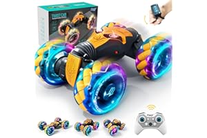 FUUY 1:12 Gesture Sensing RC Stunt Car Kids Toys Remote Control Transform 4WD Rotating Wall Climbing Large RC Drift Car for Boys 6-12