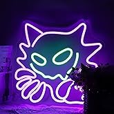Bkuupau Neon Sign, Anime Neon Signs for Wall Decor LED Light up Signs Home Decor for Bedroom, Man Cave, Gaming Room, Party, Club, Pub, Bar Decoration Christmas Halloween Easter Gift USB Operated