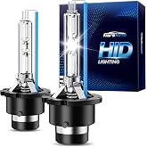 Marsauto D4S HID Bulbs, 66440 42402 42402WX (&lrm;42402C1) for HID Assembly, 6000K Cold White 35W Bulb, Plug and Play, Pack of 2
