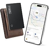Wallet Tracker Card Air-Tag (iOS Only) - Work with Apple Find My, Bluetooth Tracker Smart Tracking Card Wallet Finder, 0.07in Slim, IP68 Waterproof, Item Locator for Luggage Tags, Passports, Purse