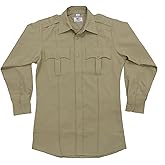 First Class 100% Polyester Long Sleeve Men's Uniform Shirt White