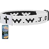 Pmormyy Daily Bible Verse WWJD Bracelet, Christian Jesus Wearable Adjustable Bracelet for Women Men, WWJD Bracelet Scan - What Would Jesus Do Bracelet
