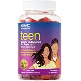 GNC milestones Teen Multivitamin, Fruit Flavors, 120 Gummies, 60 Servings | Teen Gummy Multivitamin with Natural Fruit Flavors, Supports Energy Production, Overall Health, Immune Function, Gluten-Free