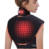 TUOB Red & Infrared Light Therapy for Shoulder & Neck, Home Use 850nm Shoulder & 880nm Neck Pad, Full Cover Light Therapy for Pain Relief & Muscle Relaxation