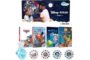 Moonlite Storytime Mini Projector with 4 Pixar Stories, A Magical Way to Read Together, Digital Storybooks, Fun Sound Effects - Toy Story, Cars, Incredibles, Monsters Inc - Gifts for Kids Age 1 and Up