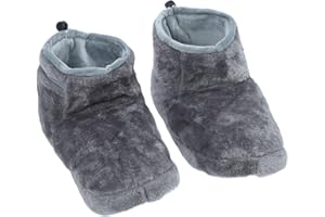 ZASCHMOY Heated Boots and Slippers 5-Level Heating Temperature Thick Electric Heating Slippers for Home and Office, Nonslip D
