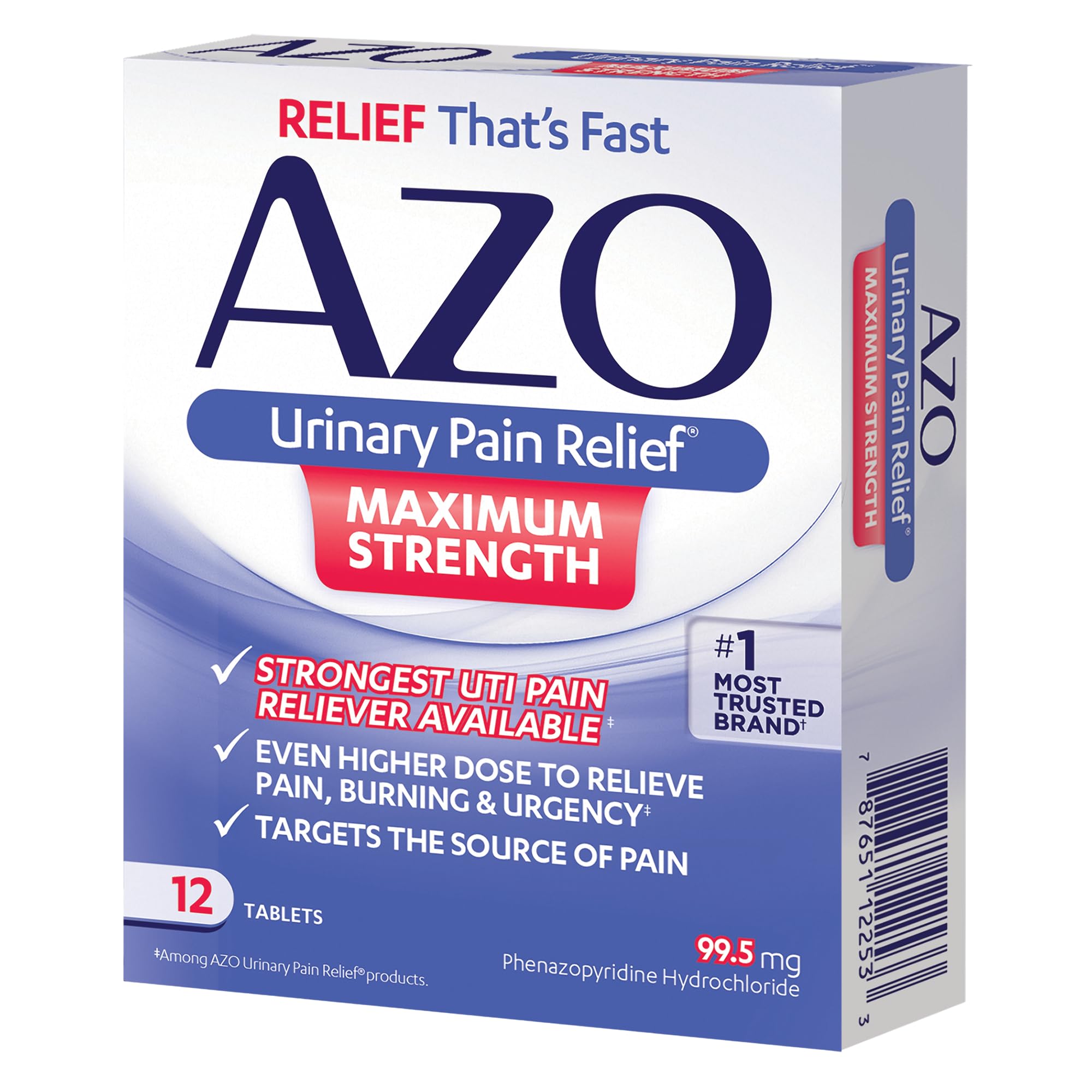 AZO STANDARD MAX STRENGTH 12Tablets