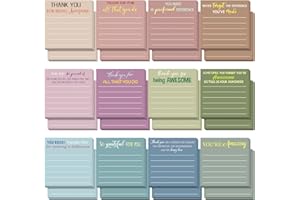 Yinder 24 Pcs Employee Appreciation Sticky Notes Xmas Gift Bulk Motivation Note Pads Mini Inspirational Note Gift for Teacher Nurse Staff Coworker Office Supply 3 x 3'' (Appreciation,Morandi)