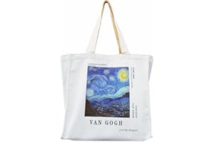 BROADREAM Aesthetic Canvas Tote Bag for Women, Vintage Reusable Book Tote Bag with Inner Zipper Pocket