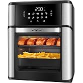 Fritadeira Air Fryer Forno Oven 12L, Mondial, Inox Preto, 2000W, 127V - AFON-12L-BIN