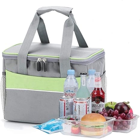 Amazon Kuanguang ランチバッグ 保冷 保温バッグ お弁当かばん 11l 大容量 通学 通勤 ピクニックに適用 グレー ランチバッグ ランチ巾着 ランチベルト オンライン通販