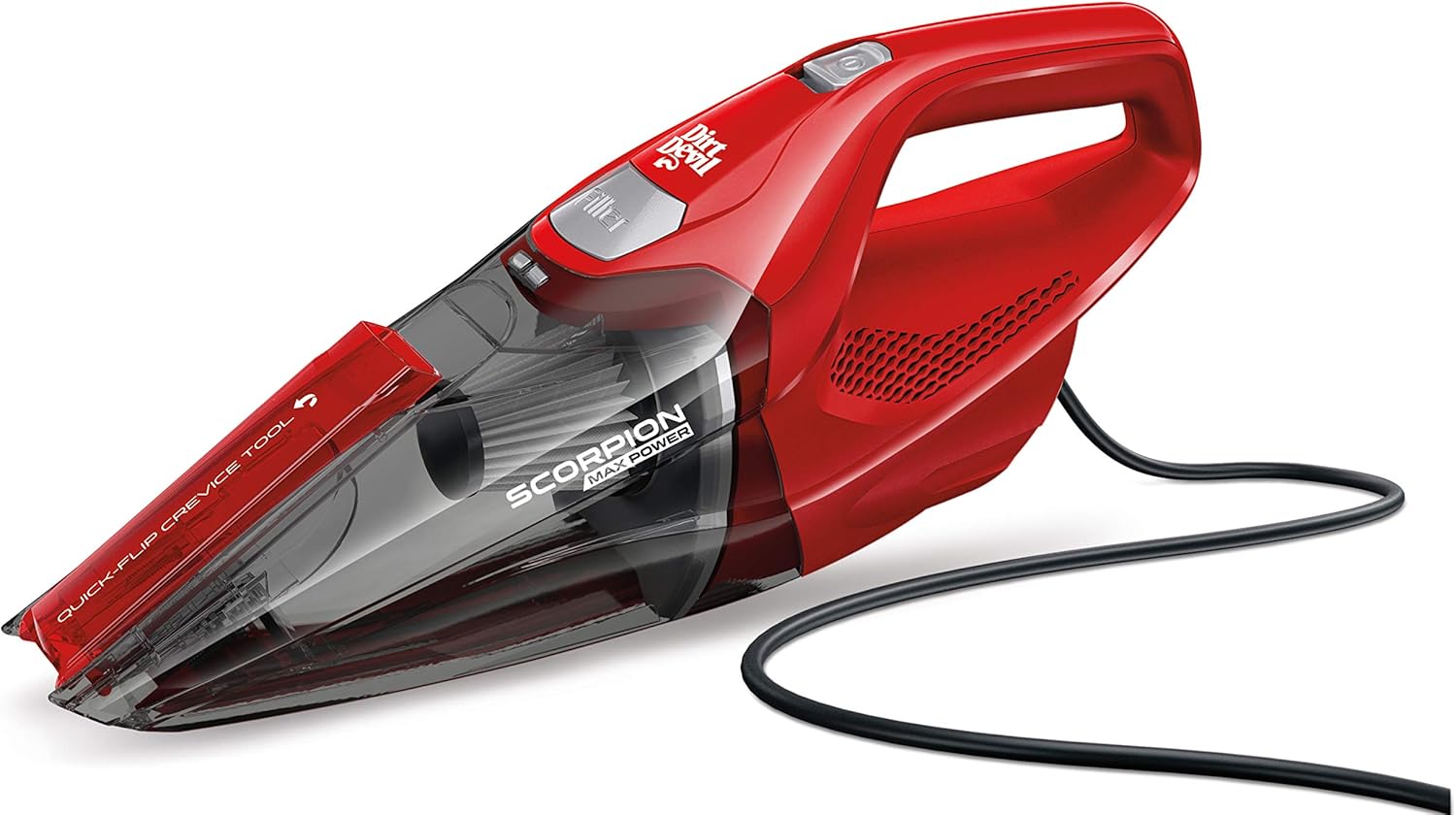 Dirt Devil SD20005RED Scorpion Handheld Vacuum Cleaner, Corded, Small, Dry Hand Held Vac With Cord, Red (Design Might Vary) - Household Vacuum Bags Upright