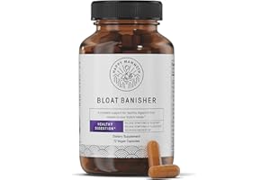 Happy Mammoth Bloat Banisher Natural Relief for Bloating, Gas, Indigestion & Discomfort. Promotes Healthy Digestion of Even Difficult Foods Like Dairy, Breads, Pizza, Cheese & Meats. 72 Caps