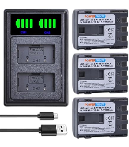 BM Premium BP-511 Dual Battery Charger For Canon EOS 5D, 50D, 40D, 20D, 30D, 10D, Digital Rebel, 1D, D60, 300D, D30, Kiss, Powershot G5, Pro 1, G2, G3, G6, G1, Pro90 Is