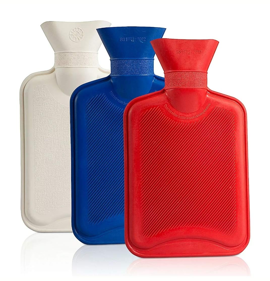 Hot Water Bottle.100% Natural Rubber, Keeps You Nice and Warmer, Great for Pain Relief, Hot or Cold Compress. PBA Free. (2 litres)