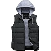 CTFASHION Women's Puffer Vest Winter Sleeveless Jacket Insulated Quilted Waistcoat Outerwear Gilet with Removable hood