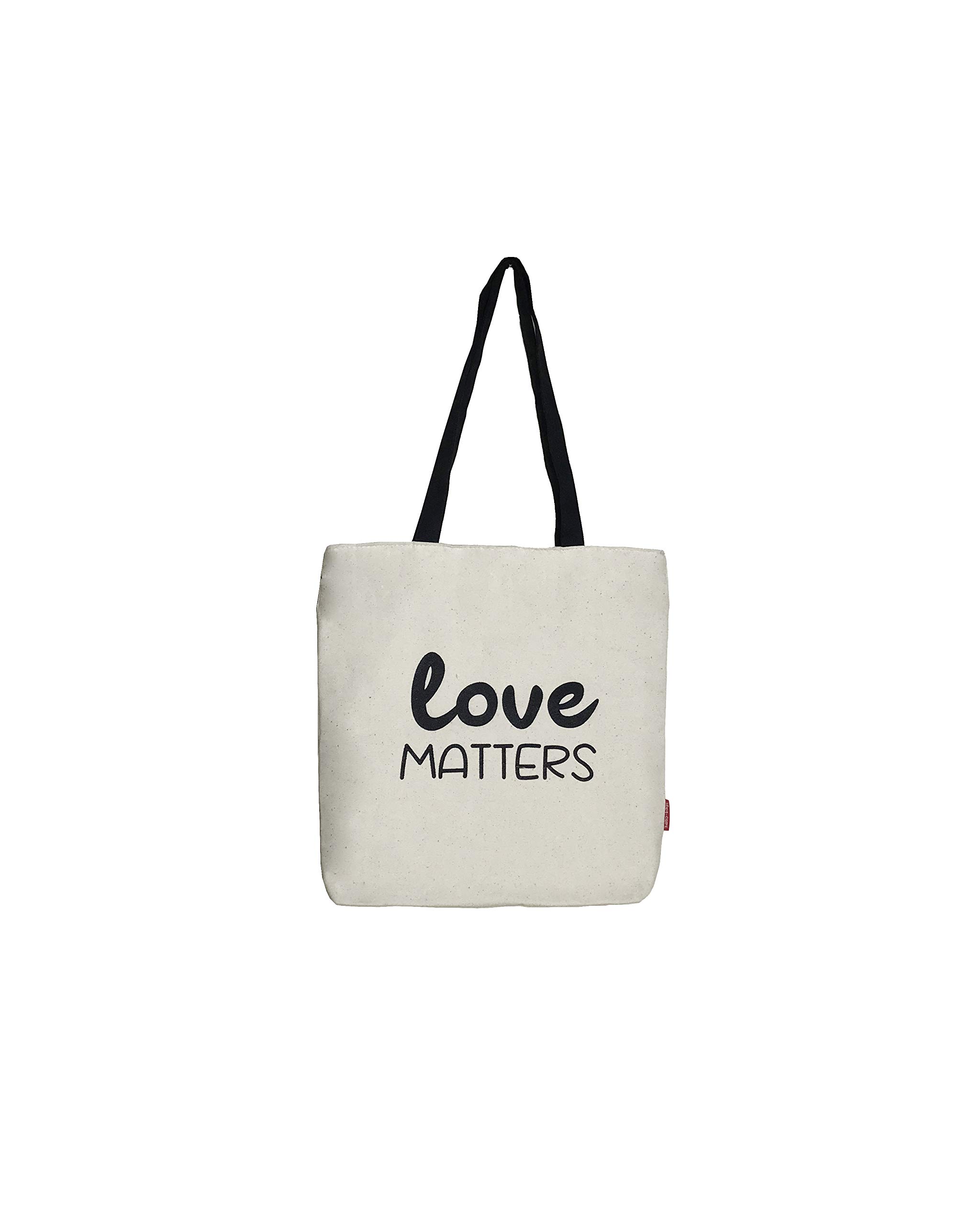 hello-bags. Canvas Tote Bag. Exterior: 100% Cotton. Includes zipper, lining and inside pocket. Packed in a gift kraft envelope. Model: “LOVEMATT”. Color: Ecru. Measurements: 37 * 38 cm.