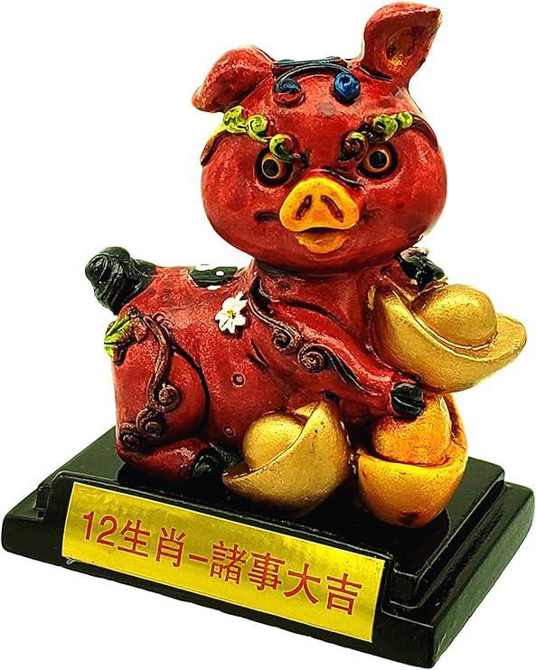 Feng Shui Chinese 12 Zodiac Figurine Statue Decorative