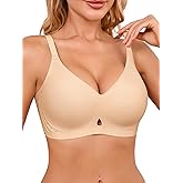 Wireless Jelly Bras for Women with Support - S-3XL Seamless Bra No Underwire Full Coverage Comfort T-Shirt Bralette