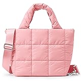KALIDI Quilted Tote Bag Small Puffer Crossbody Bag